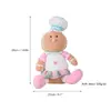 Boneco de Homem de Gengibre Transfronteiriço, Boneco Sentado de Natal Fofo com Pernas Penduradas, Enfeite de Decoração para Árvore de Natal, Capa para Cadeira