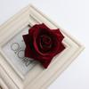 Cabeza de Rosa de Terciopelo Simulado Pastel Horneado Rosa Roja Material para Corsage Flor Decorativa para Ropa Flor de Boda