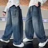 Ropa para niños para niños, pantalones de primavera y otoño, nuevo modelo 2026, jeans casuales de otoño para niños mayores, pantalones largos de otoño para niños