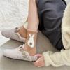 Calcetines de Peluche para Mujer, Calcetines de Coral Fleece para Otoño e Invierno, Calcetines Gruesos y Cálidos con Animales de Dibujos Animados y Bolas para el Hogar, el Suelo y Dormir
