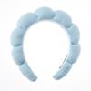 Diadema europea y americana transfronteriza para mujer de tela de toalla de color sólido con torsión, aro para la cabeza superior alta, accesorios para lavar el cabello, diadema de nube al por mayor