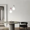 Nova Luminária Pendente Criativa Estilo Creme para Mesa de Cabeceira de Quarto, Moderna Simples e Elegante Luminária Pendente para Quarto de Criança