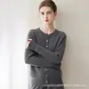 Nuevo suéter de cachemira 100% para mujer para otoño e invierno, de manga larga, holgado, cómodo, versátil, agradable a la piel, elegante suéter de cachemira