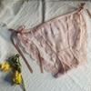 Calcinha de Renda Japonesa Love, Calcinha Feminina de Algodão com Renda e Forro Interno, Fina de Cintura Média, Atacado