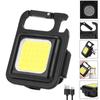 Amazon ao ar livre USB mini chaveiro luz COB trabalho reparação carro luz luz casa emergência noite luz