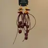 Acacia de Frijol Rojo~Pendientes Retro Ancora Rojos con Perlas para Mujer Otoño e Invierno, Pendientes de Borlas Únicos con Sentido de Diseño