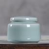 Latas de chá Celadon Latas vazias Latas de chá de cerâmica de alta qualidade Latas de chá preto Latas de chá verde Latas seladas Frascos de armazenamento Atacado