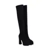 Botas Robustas Novo Salto Alto 40 Botas de Comércio Exterior Botas de Cavaleiro 2022 Botas Longas Acima do Joelho Dança de Tubo de Aço Botas Femininas 43 Pernas Bonitas Adulto