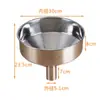 Funil Industrial de Pasta Líquida com Suporte, Cônico de Aço Inoxidável, Calibre Grande, Não Padrão 304