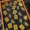 Pegatinas para Teléfono Chapadas en Oro que Contienen Oro 999, Deseos de Princesa de Riqueza, Fortuna y Prosperidad, Láminas de Oro para Atraer Riqueza, Sobres Rojos del Dios de la Riqueza, Regalos de Año Nuevo