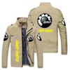 Chaqueta holgada con estampado de moda de primavera y otoño europea y americana, con logotipo de coche, ropa exterior para jóvenes, chaqueta informal de negocios, ropa de comercio exterior para hombres