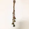 Corda de Cânhamo Vintage em Estoque Transfronteiriço Cordão de Sino de Natal Sino de Vento de Metal Sino de Oração Comemorativo Decoração de Jardim para Casa