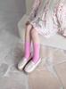 Calcetines para niños 2024 menta mambo calcetines altos para niñas calcetines de punto coreano de doble aguja calcetines de canalé para pantorrilla al por mayor