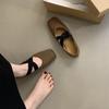 Zapatos Mary Jane de punta cuadrada y boca baja para mujer, primavera y otoño de 2024, estilo francés, retro, suaves, con diseño de hada