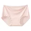 Ropa Interior de Modal Talla Grande Cómoda Transpirable Algodón Puro Antibacteriana Entrepierna Extendida Cubre Cadera Cintura Media Alta Elasticidad Cómoda Ropa Interior para Mujer