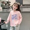 Camiseta de Moda Otoñal para Niña, Camiseta Básica de Manga Larga para Niños, Top Nuevo de Algodón Puro para Niña Primavera y Otoño 2026