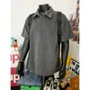 Camiseta de Manga Corta Texturizada para Hombre 2026 Nuevo Llegado de Verano Cuello Polo Manga Media Estilo Universitario Casual Camiseta Top para Hombre