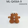 Almohadas de peluche navideñas novedosas transfronterizas: hombre de jengibre, bastón de caramelo, caramelo de menta, árbol de Navidad, muñeco de nieve, cojines de sofá de Papá Noel
