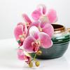 Atacado do Fabricante Flor Artificial Phalaenopsis com Toque de PU Impressa em 3D Flor de Seda Casamento Decoração de Casa Adereços para Fotografia Planta em Vaso