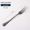Amazon Cross-border 1010 Aço inoxidável Talheres terno Titanium-banhado preto fosco Western Steak Faca, garfo e colher Cinco componentes