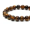 Jinghui Accesorios para Joyería DIY Pulsera Cuentas Sueltas Pulsera de Ojo de Tigre Amarillo Natural 6-8mm Redondas Material para Joyería Semi-Terminado