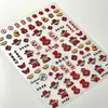 2026 Pegatinas para Uñas con Relieve Dios de la Fortuna de Año Nuevo ¡Felicidades por Hacerte Rico DIY Guka Pegatinas para Uñas de Cámara de Teléfono
