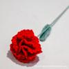 Flor de lana terminada Clavel venta al por mayor tejido a mano ganchillo flor de imitación inmortal puesto de mercado nocturno regalo Día de la Madre