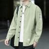 Camisa de manga larga para hombre, nueva tendencia de moda coreana, cárdigan holgado y elegante, camisa de trabajo, abrigo, marea