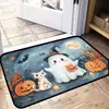Decorações de Halloween em Estoque Transfronteiriças para Uso Doméstico, Capachos de Entrada de Fácil Manutenção, Tapetes de Banheiro, Tapetes de Piso para Hall de Entrada, Disponíveis para Dropshipping