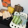 Bolso de Lona de Gran Capacidad Versátil de Moda Nueva, Bolso Ligero de Hombro Cruzado, Bolso de Mano Elegante de Bloques de Color de Nicho