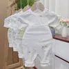 Pantalón Largo de Algodón Puro sin Huesos Otoño/Invierno para Bebé Clase A (Nuevo) 33004 Ropa de Casa Separada para Bebés con Protección para la Barriga de Cintura Alta