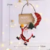 Etiqueta pingente de decoração de Natal transfronteiriça Acessórios para árvore de Natal Personalidade criativa Vermelho Ornatos para layout de cena de Natal