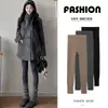 Leggings para mujer para usar como prenda exterior, nuevo estilo 2026, talla grande, otoño e invierno, forrados de felpa, no se deforman, realzan los glúteos, de cintura alta, control de abdomen, adelgazantes, pantalones cropped