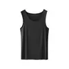 Colete de modal de luxo 100 fios para homens, regata esportiva sem costura de verão, cor sólida, respirável, sem costura, camiseta sem mangas