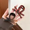 Pinza para el Cabello con Lazo Color Marrón Chocolate para Mujer 2025 Nuevo Pinza Tiburón de Gama Alta Pinza para el Cabello Accesorio para el Cabello de la Parte Posterior de la Cabeza