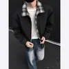 Chaqueta de solapa a rayas estilo americano transfronteriza, unisex, adecuada para primavera y otoño, casual y versátil, nueva prenda exterior patchwork de estilo callejero