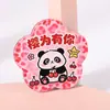 Imán de Nevera de Acrílico de Panda Florido Imán Personalizado de Bendición Homófona de Frutas Pegatina Decorativa de Nevera de Dibujos Animados Cálidos