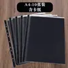 Bolsa para Documentos Gruesa A3/A4 con 11 Agujeros, Bolsa de Plástico Transparente para Información de Oficina, Bolsa para Archivos, Bolsa para Insertar Perforada, Bolsa Impermeable
