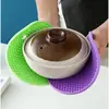 Porta-copos Redondo de Silicone em Formato de Colmeia Almofada de Isolamento Térmico Mesa de Jantar Almofada Anti-Queimadura Cozinha Porta-copo de Café Base para Tigela Almofada Anti-Queimadura para Louças