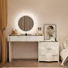 2026 Nuevo Tocador de Madera Maciza Dormitorio Simple Moderno Pequeño Estilo Crema Mesita de Noche Mesa de Maquillaje Tocador Gabinete Integrado