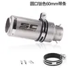 250Sr Z900 Duke390 R6 R1 R3 Mt07 Sc Exhaust Tubo de Escape Modificado para Cilindro de Motocicleta