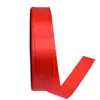 Cinta Roja Brillante, Cinta de Poliéster Acanalado Encriptado, Cinta de Seda, Cinta para Bodas, Cinta Decorativa Festiva, Cinta de Moño, Cinta de Serpentina