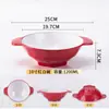 Tazón especial para hot pot picante, tazón grande con dos asas, tazón para fideos de arroz y fideos de caracol, tazón comercial para hot pot picante, vajilla de melamina, tazón para tienda de fideos