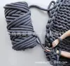 Manta de Lana Gruesa Transfronteriza Ohhio Relleno de Algodón Coreano Manta Tejida a Mano DIY Hilo Lavable a Máquina Tira de Tela Súper Gruesa Poliéster