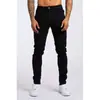 Pantalones vaqueros para hombre de comercio exterior de Amazon europeo y americano, jeans skinny negros ajustados de cintura alta de moda transfronterizos para hombre