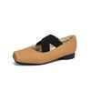 Zapatos de ballet forrados de piel, cuero genuino, tacón grueso, zapatos de una sola capa, correa cruzada retro, tacón alto, punta de cerdo, zapatos Mary Jane de forro polar para invierno