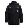 Abrigo de Seguridad Espesado Ropa de Seguridad Ropa de Invierno Alargado de Longitud Media Abrigo Reflectante Multifuncional Resistente al Frío Ropa de Trabajo para Ayuda en Desastres