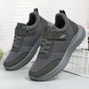 Sapatos Masculinos Primavera Novo Cor Sólida Versátil Casuais Poliuretano Solado Macio Sapatos Simples Velcro Conveniente Sapatos para Caminhada de Casal