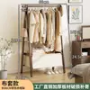 Arara de chão para quarto e sala de estar, simples para uso doméstico, varal de secagem de roupas para varanda, cabideiro, organizador e armazenamento, cabideiro