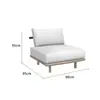 Sofá Nórdico de Exterior Sofá Impermeable de Ratán para Exteriores Silla Combinación de Mesa de Café para Patio Terraza Balcón Exterior